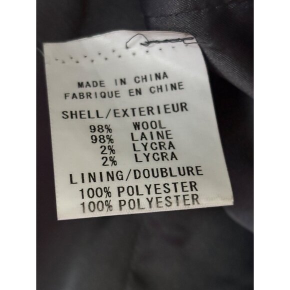 Theory Womens Double-Breasted Wool Blend Peacoat Gray Size M - Picture 5 of 12